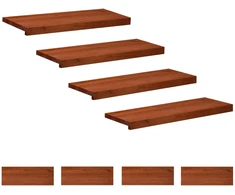 Laiptų pakopos 8 vnt. 80 x 25 x 2 cm Ruda Kietas bukas medis