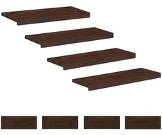 Laiptų pakopos 8 vnt. 80 x 30 x 2 cm Tamsiai rudas