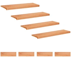 Laiptų pakopos 8 vnt. 90 x 25 x 2 cm Lakas Kietas bukas medis