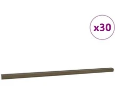 Laiptų profiliai 30 pcs Ruda 67 x 3.5 x 3 cm Aliuminis