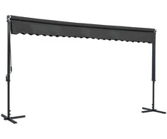 Laisvai pastatoma stoginė, antracito spalvos, 500x300cm