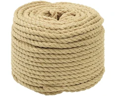 Laivo virvė 8 mm 50 m Natūrali polypropylène