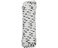 Laivo virvė 12 mm 15 m Balta ir juoda Poliesteris
