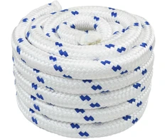 Laivo virvė 3 mm 10 m Balta ir mėlyna PP