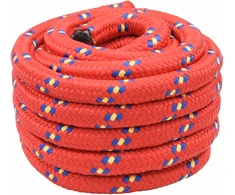 Laivo virvė 3 mm 25 m Raudona PP