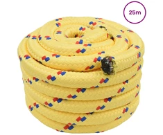 Laivo virvė 5 mm 25 m Geltona