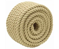 Laivo virvė 2 mm 50 m Natūrali