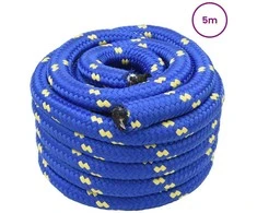 Laivo virvė 5 m 3 Mėlyna PP