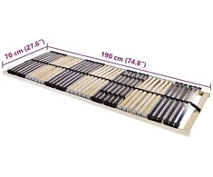 Lova Lamelinis lovos pagrindas Ruda 70 x 190 cm Kietas bukas medis
