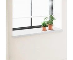 Langų palangė Balta 120 x 50 x 4,5 cm PVC