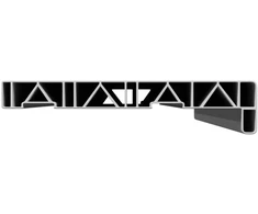 Langų palangė Balta 80 x 25 x 4,5 cm PVC