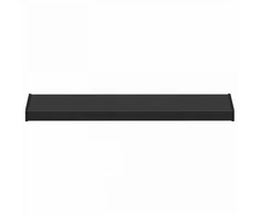 Langų palangė Juoda su medienos tekstūra 80 x 20 x 4,5 cm PVC