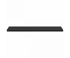 Langų palangė Juoda su medienos tekstūra 120 x 50 x 4,5 cm PVC