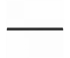 Langų palangė Juoda su medienos tekstūra 140 x 10 x 4,5 cm PVC