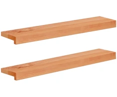 Langų palangės 2 vnt. Lakas 70 x 20 x 2 cm Kietas bukas medis