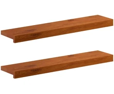 Langų palangės 2 vnt. Ruda 80 x 15 x 2 cm Kietas ąžuolo medis