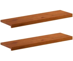 Langų palangės 2 vnt. Ruda 90 x 25 x 2 cm Kietas ąžuolo medis