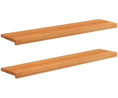 Langų palangės 2 vnt. Šviesiai rudas 120 x 30 x 2 cm