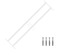 Langų saugos grotelės su 2 skersiniais 3 pcs 63-114 cm