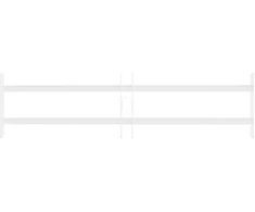 Langų saugos grotelės su 2 skersiniais 3 pcs 63-114 cm