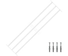 Langų saugos grotelės su 3 skersinėmis 3 pcs 93-174 cm