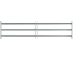 Langų saugos grotelės su 3 skersinėmis 3 vnt. 930-1740 mm