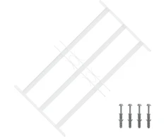 Langų saugos grotelės su 3 skersinėmis 3 pcs 43-74 cm