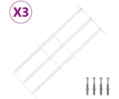 Langų saugos grotelės su 3 skersinėmis 3 pcs 63-114 cm