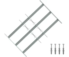 Langų saugos grotelės su 3 skersinėmis 3 pcs 430-740 mm
