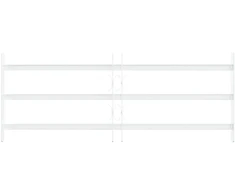 Langų saugos grotelės su 3 skersinėmis 63-114 cm