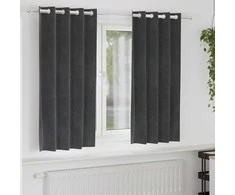 Užtemdymo užuolaidos 2 pcs Šviesiai pilka 140 x 175 cm Aksomas