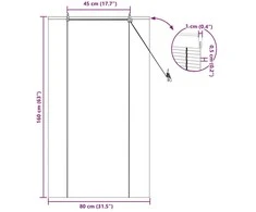 Roletas Geltona 80 x 160 cm Bambukas