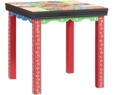 Kvadratinis stalas 3 pcs Įvairiaspalvis