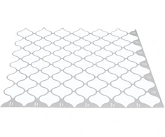 Lanterna plytelė 10 pcs Balta 27 x 27 cm Poliuretanas ir PET