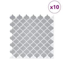Lanterna plytelė 10 pcs Pilka 27 x 27 cm Poliuretanas ir PET