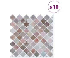 Lanterna plytelė 10 pcs Smėlio 27 x 27 cm Poliuretanas ir PET