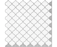Lanterna plytelė 20 pcs Balta 27 x 27 cm Poliuretanas ir PET