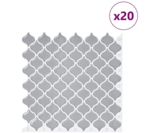 Lanterna plytelė 20 pcs Pilka 27 x 27 cm Poliuretanas ir PET