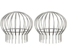 Latako lapo apsauga 2 pcs Sidabro 200 mm Nerūdijantis Plienas