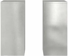 Augalų stovas 2 pcs Sidabro 24 x 24 x 55 cm