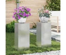 Augalų stovas 2 pcs Sidabro 24 x 24 x 55 cm