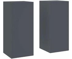 Augalų stovas 2 pcs Antracitas 24 x 24 x 55 cm Plienas