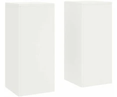 Augalų stovas 2 pcs Balta 24 x 24 x 55 cm Plienas
