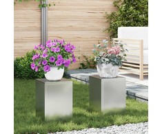 Augalų stovas 2 pcs Sidabro 24 x 24 x 35 cm