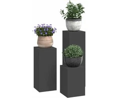 Augalų stovas 3 pcs Juoda Plienas