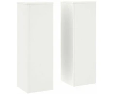 Augalų stovas 2 pcs Balta 24 x 24 x 75 cm Plienas