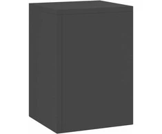 Augalų stovas 2 pcs Juoda 24 x 24 x 35 cm Plienas