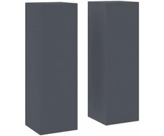 Augalų stovas 2 pcs Antracitas 24 x 24 x 75 cm Plienas