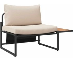 Lauko baldų komplektas Lauko plieniniai sėdimieji 2 pcs Taupe Plienas