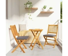 Lauko baldų komplektas Sodo Bistro Rinkinys 3 pcs Ruda Kietos akacijos mediena